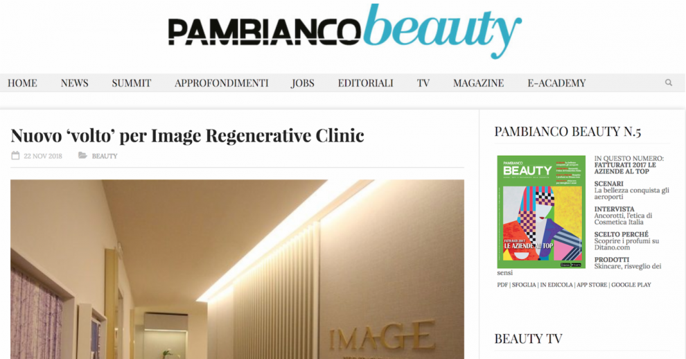 IMAGE REGENERATIVE Presentata su Beauty Pambianconews